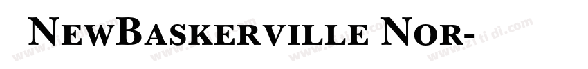 字体NewBaskerville Nor字体转换